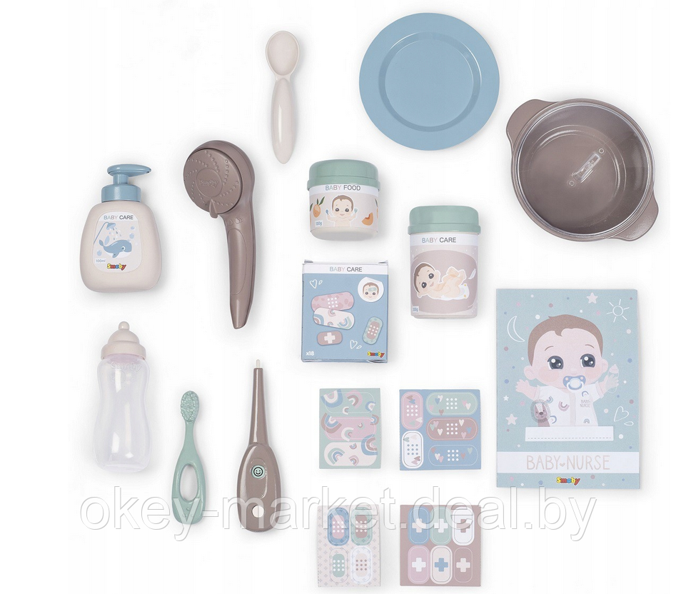 Игровой набор для девочек по уходу за куклой Smoby Baby Nurse - фото 9 - id-p185054261