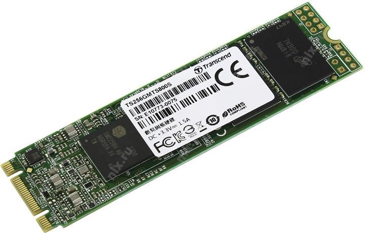 SSD 256 Gb M.2 2280 B&M 6Gb/s Transcend MTS800 TS256GMTS800S MLC