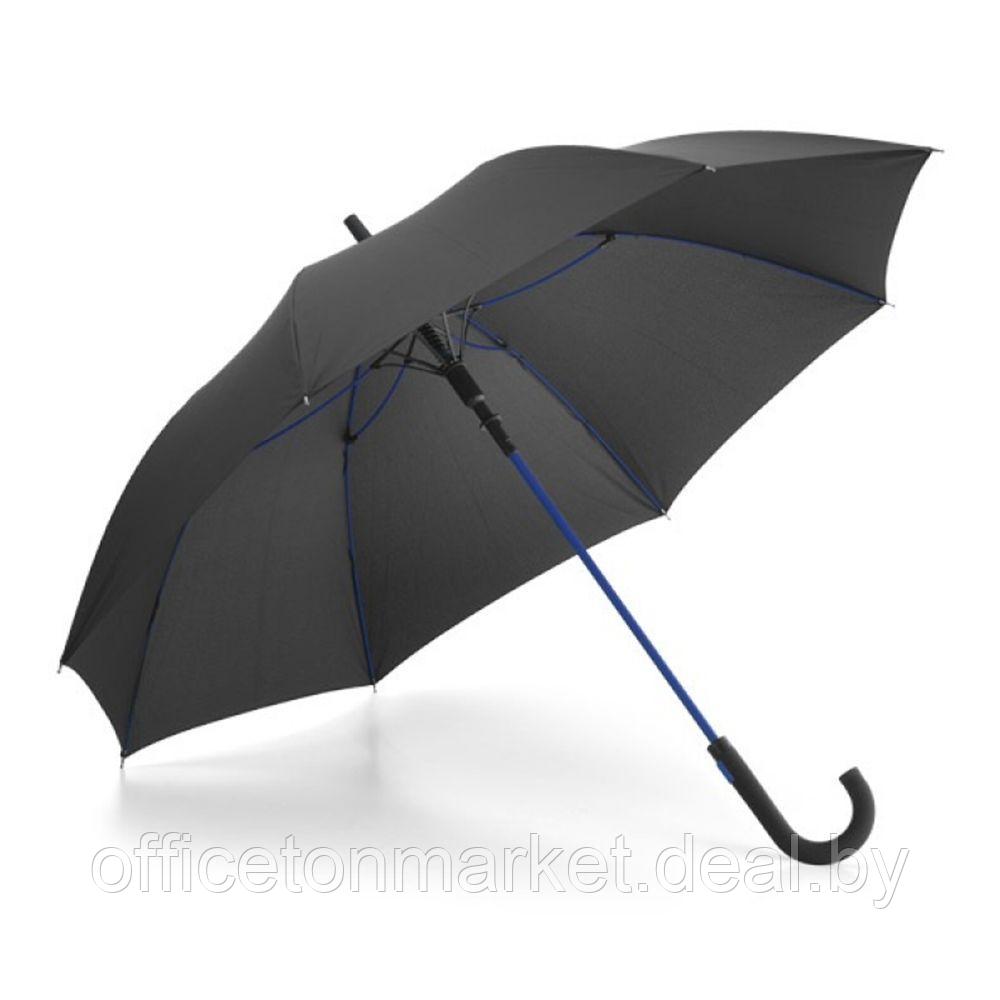 Зонт-трость "99145", 104 см, черный, королевский синий - фото 1 - id-p185060651