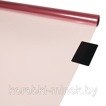 Пленка прозрачная "CRISTAL" 45 мкм, 58см*10м, Розовый