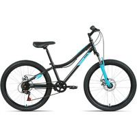 Велосипед Altair MTB HT 24 2.0 D 2022 (черный/бирюзовый)