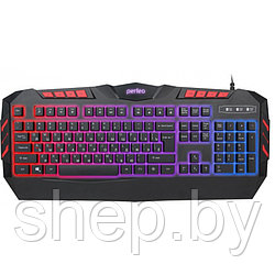 Клавиатура  Perfeo LEGION (игровая) Multimedia, (с подсветкой 3 цветов) USB, черная (PF_5140)