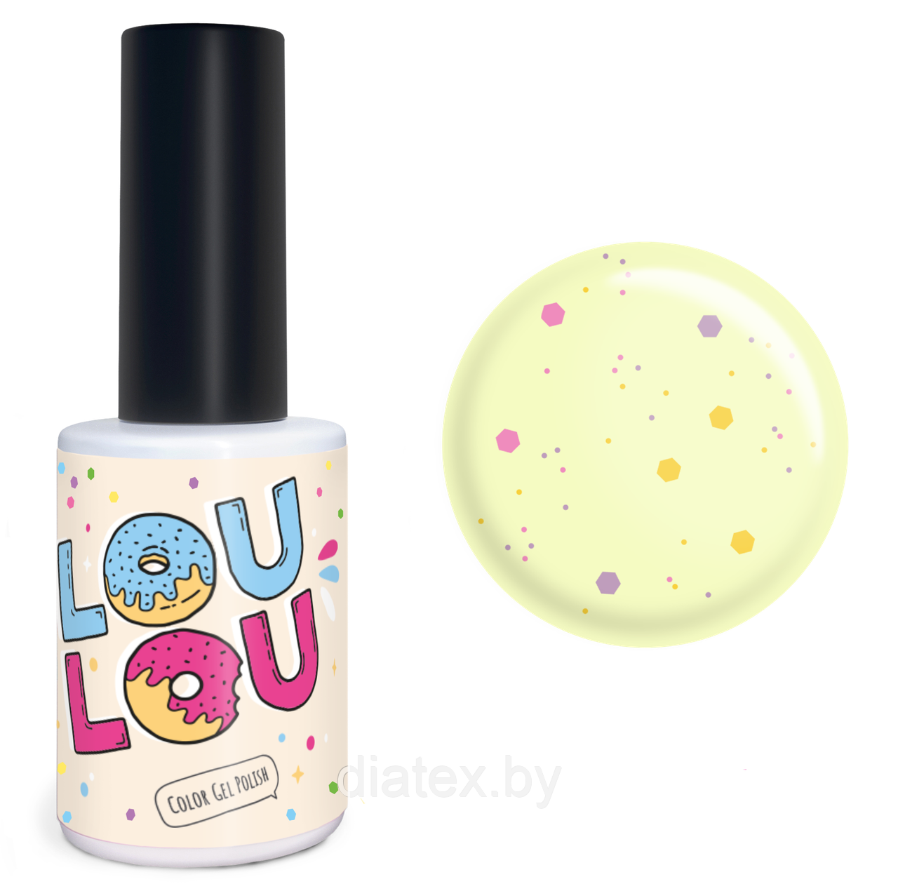 Гель-лак LOULOU “cf4” (10мл.) лимонная меренга