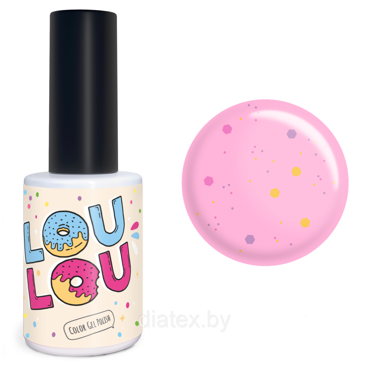 Гель-лак LOULOU “cf2” (10мл.) клубничная пастила