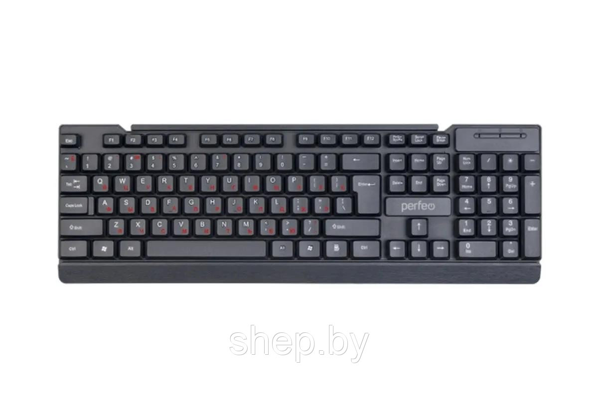 Клавиатура Perfeo NICE Multimedia, USB, черная (PF_A4795) - фото 1 - id-p185064958