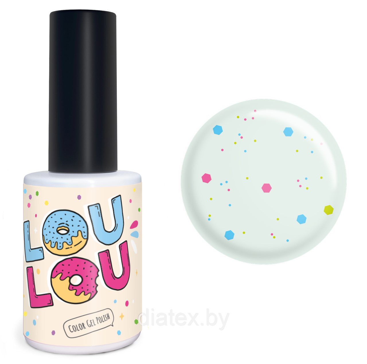 Гель-лак LOULOU “cf1” (10мл.) голубика в сахаре