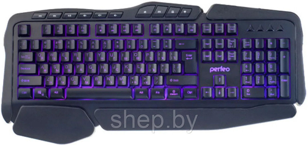 Клавиатура Perfeo STRIKE Multimedia, GAME DESIGN с подсветкой 3 цветов USB PF_A4390 - фото 3 - id-p185065573