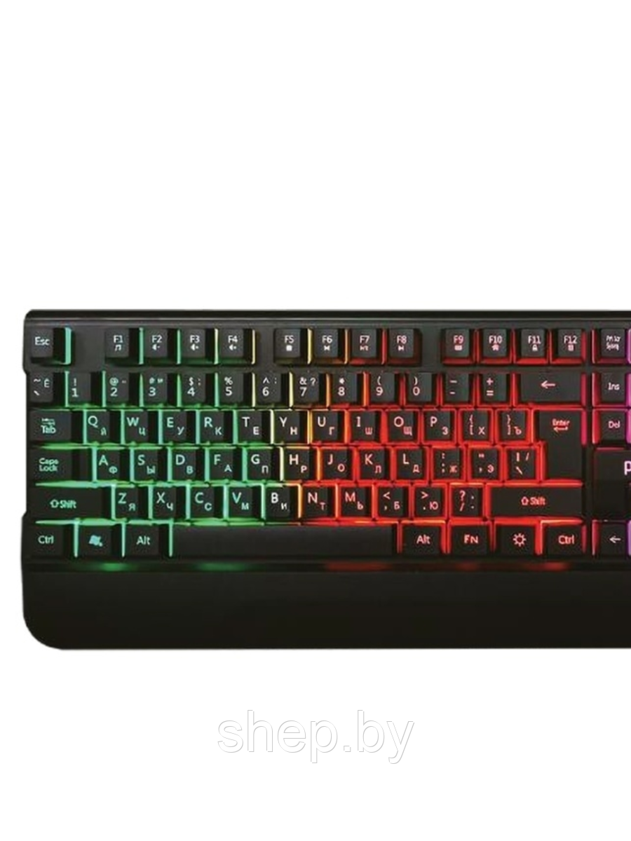 Клавиатура Perfeo WINNER (игровая) Multimedia, (с подсветкой 3 цветов) USB, черная (PF_B4892) - фото 2 - id-p185065721