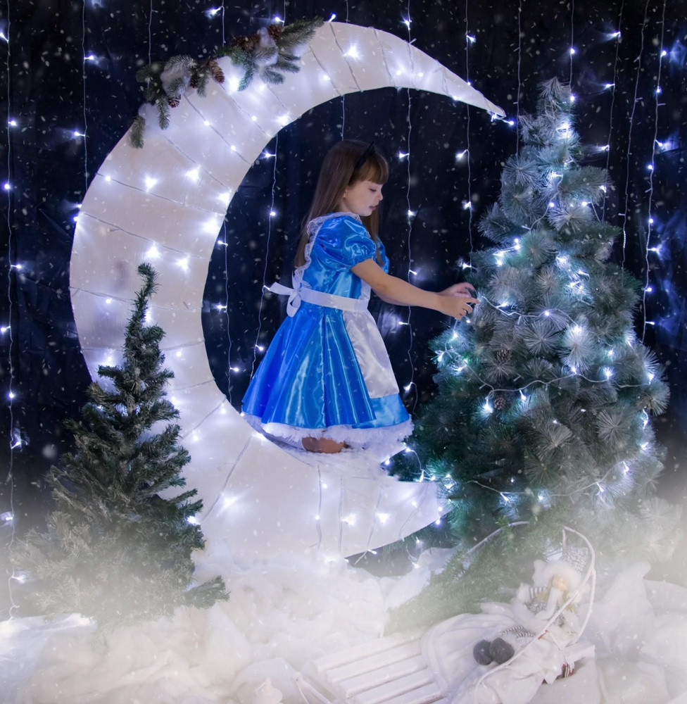 Карнавальный костюм детский Алиса в стране чудес Пуговка 9021 к-21 - фото 6 - id-p155455356