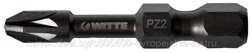 Бита ударная WITTE MAXX IMPACT 1/4" PZ1х38 мм - фото 1 - id-p162121299