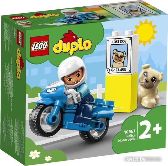 Конструктор LEGO Duplo 10967 Полицейский мотоцикл
