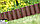 Ограждение декоративное палисад Palisada plus 2,4м, коричневый, фото 2
