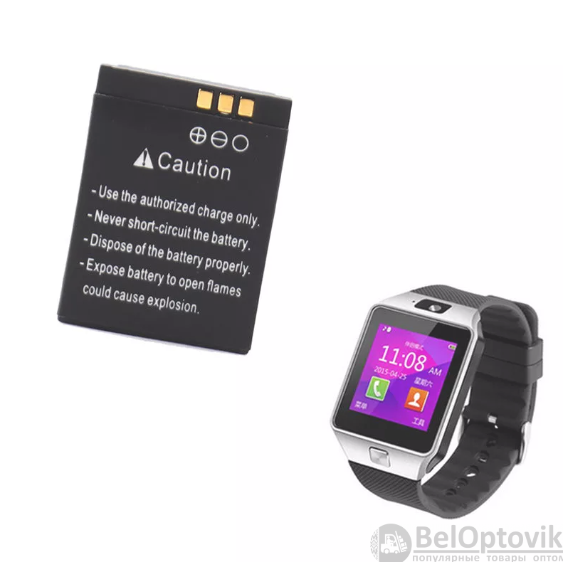 Аккумуляторная батарея LQ-S1 для умных часов Smart Watch, 380 mAh - фото 3 - id-p109389885