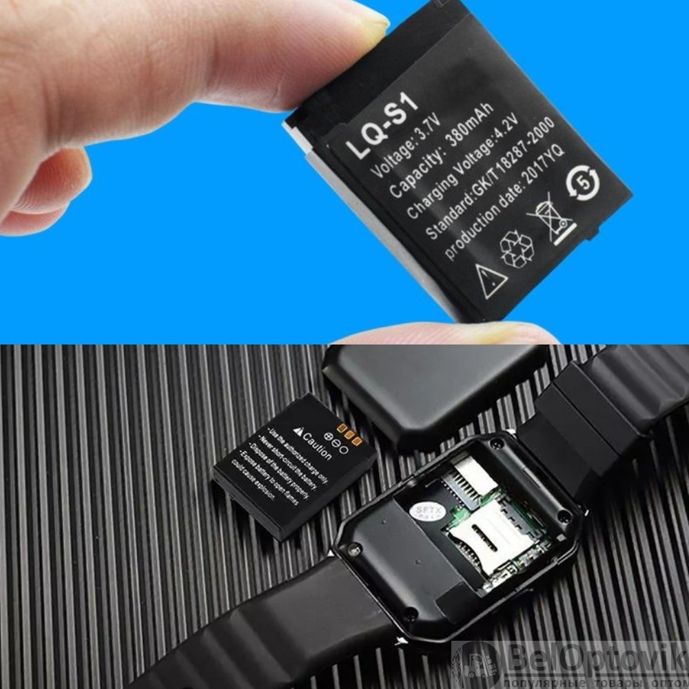 Аккумуляторная батарея LQ-S1 для умных часов Smart Watch, 380 mAh - фото 2 - id-p109389885