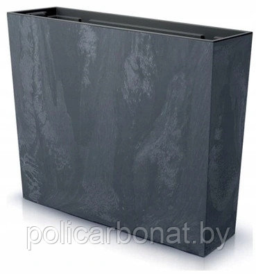 Горшок цветочный Urbi Case 600 Beton Effect T, черный бетон