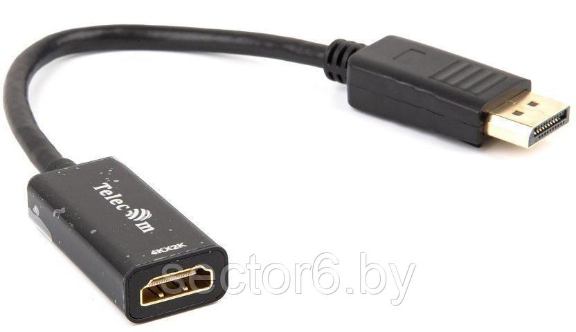 Telecom Кабель-переходник [TA801] DisplayPort M --> HDMI-F 4K@30Hz 0.2m (6926123465264) VCOM Telecom
