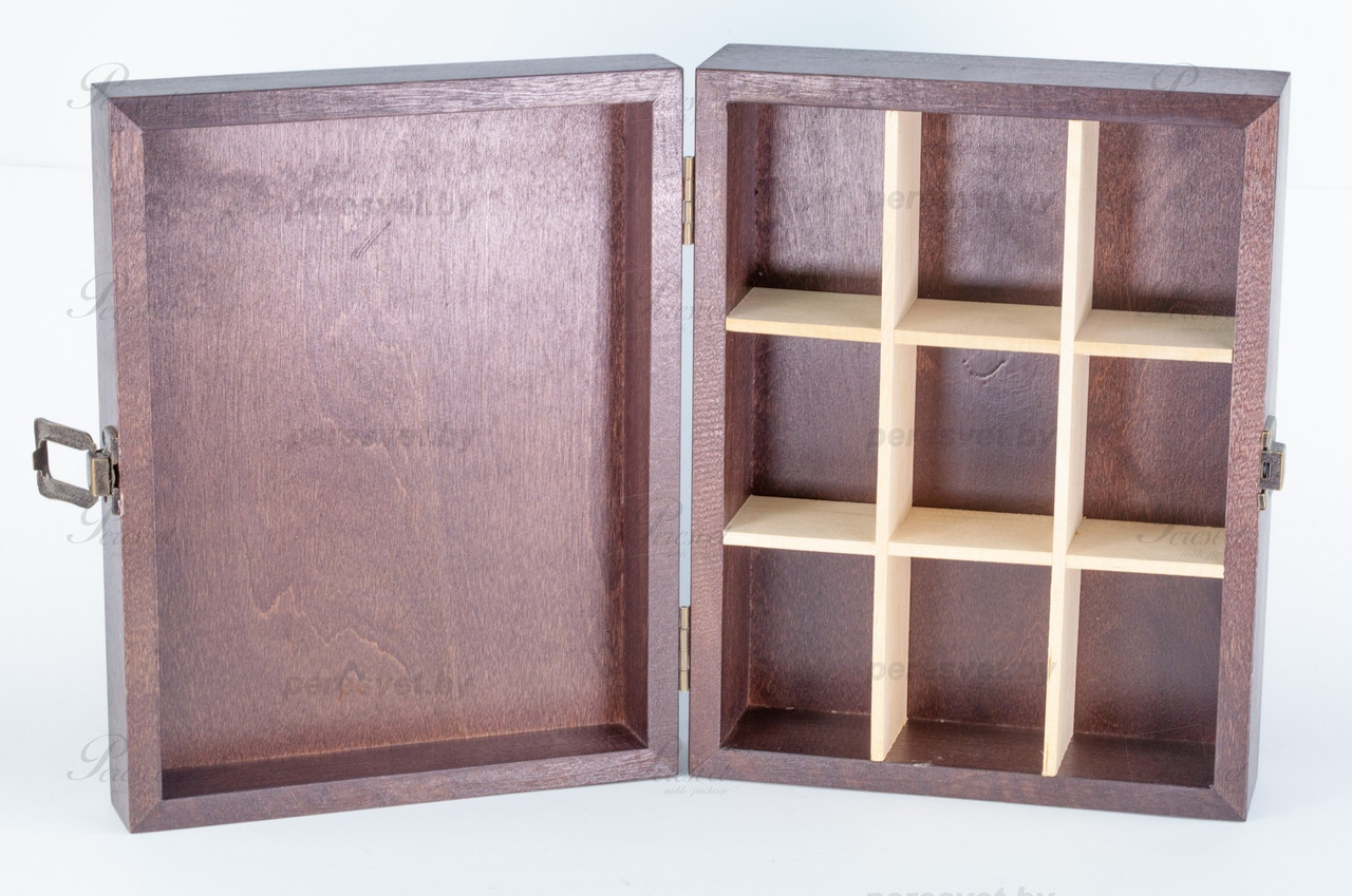 Коробка для чайных пакетиков массив березы стандартная венге - фото 3 - id-p185107342