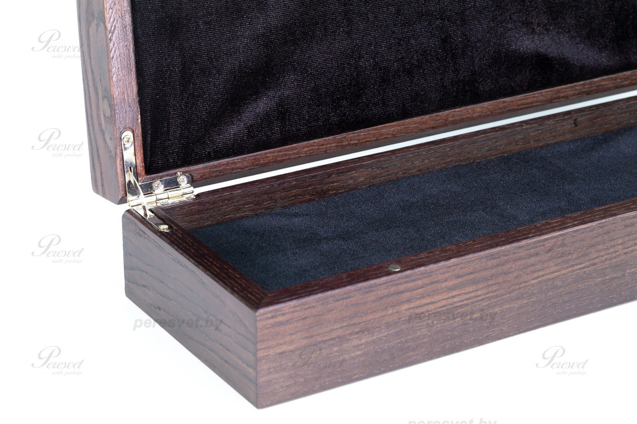 Элитная дубовая коробка для премиальных ножей венге - фото 3 - id-p185107346