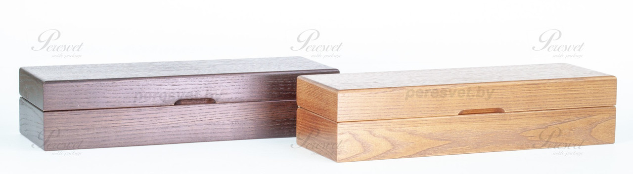 Элитная дубовая коробка для премиальных ножей венге - фото 4 - id-p185107346