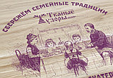 Коробка деревянная под Слуцкий пояс массив ольхи с нанесением рисунка, фото 5