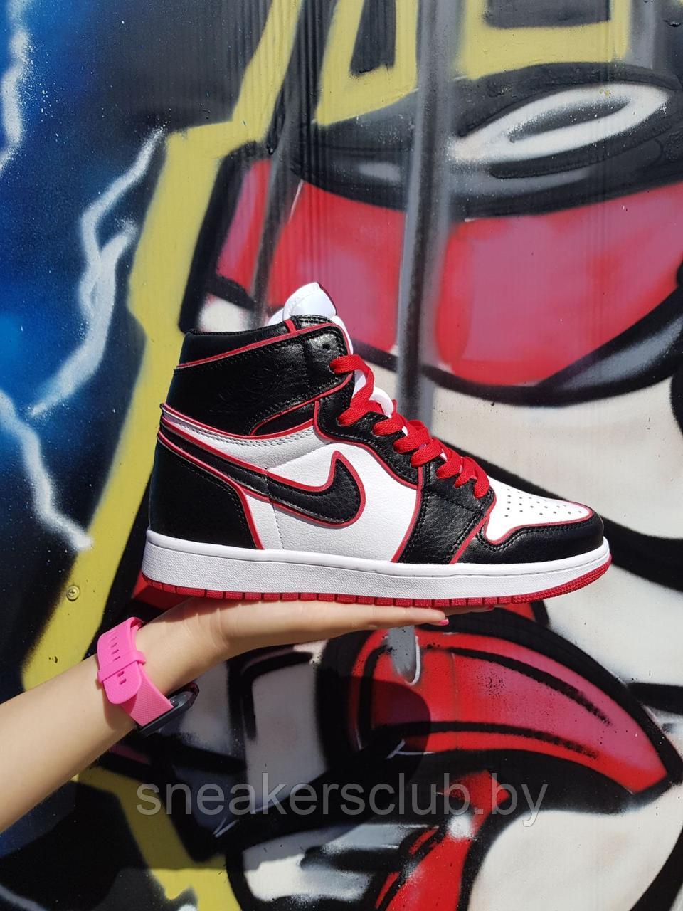 Кроссовки мужские Nike Air Jordan 1 / высокие кроссовки / повседневные - фото 4 - id-p185109258