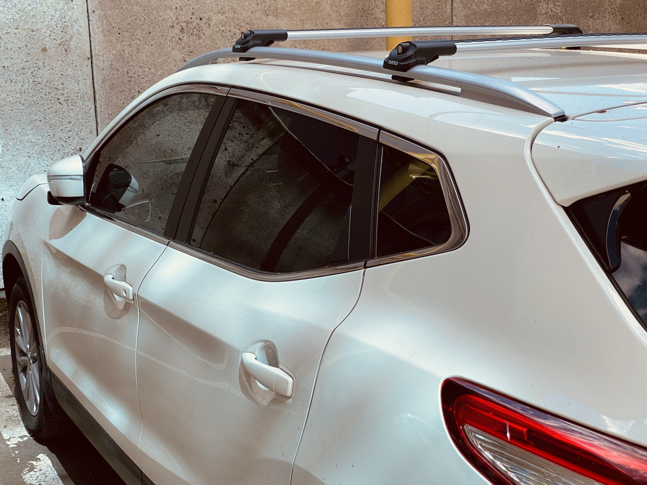 Багажник Turtle Air 1 серебристый на рейлинги Mercedes-Benz GL-klasse - фото 5 - id-p185110510