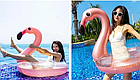 Надувной круг "Фламинго" с блестками 120 см, фото 6