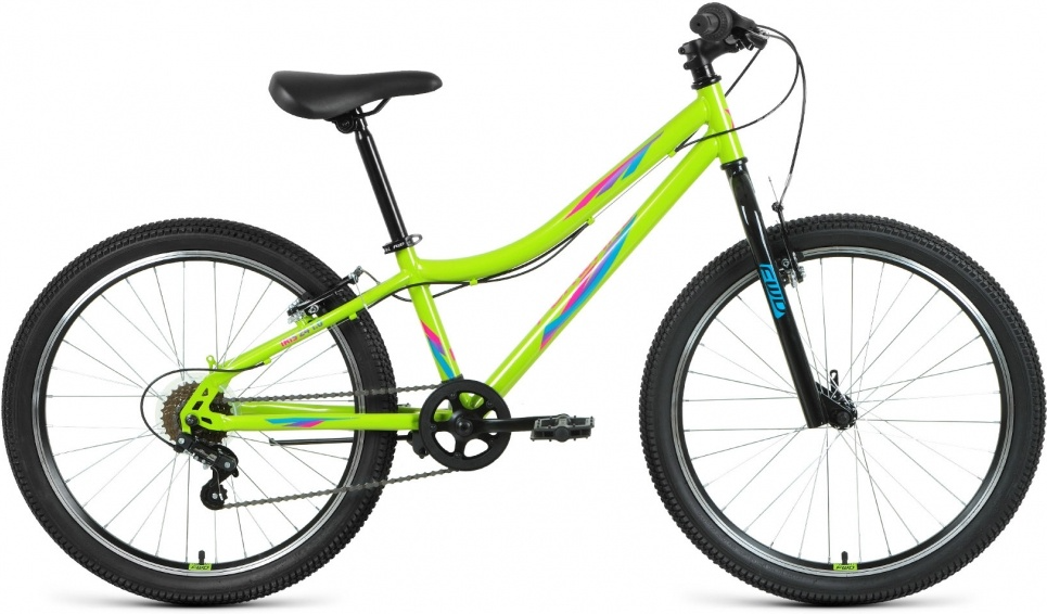 Велосипед Forward Iris 24 1.0 2022 (зеленый/бирюзовый)