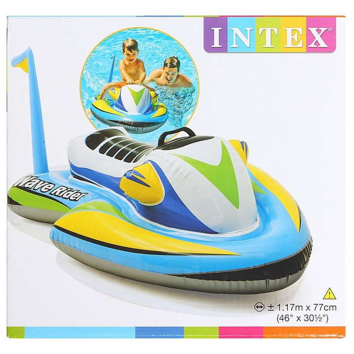 Игрушка надувная для плавания "Скутер" с ручками, 117 х 77 см, от 3 лет, 57520NP INTEX, цвета микс - фото 6 - id-p185089375