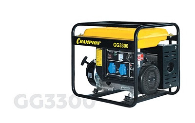 Бензиновый генератор Champion GG3300, 3 кВт/2.6 кВт - фото 1 - id-p75410550