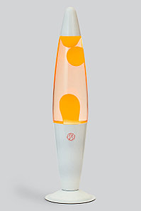Лава лампа White оранжевый воск 42 см.