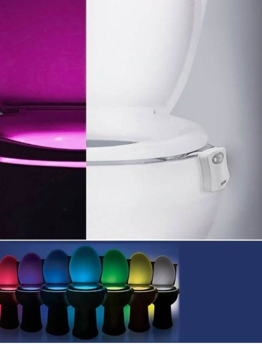 Цветная LED подсветка для унитаза (туалета) с датчиком движения Light Bowl - фото 2 - id-p185125230