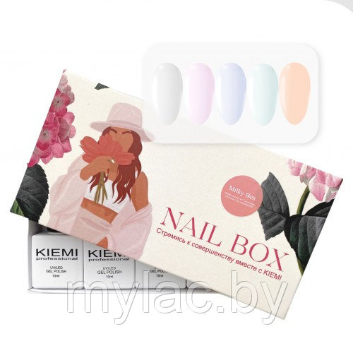 Набор Nail Box (набор 5шт) KIEMI, Milky Box