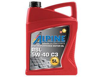 Масло моторное синтетическое Alpine RSL 5W-40 C3 5 литров 0100172 синтетика для легковых авто