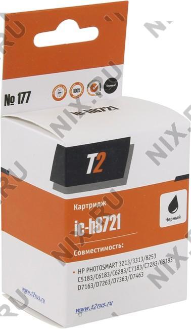 Картридж T2 ic-h8721 (№177) Black для HP PS 3213/3313/8253/C5183/C6183/C6283/C7183/D7163/D7363