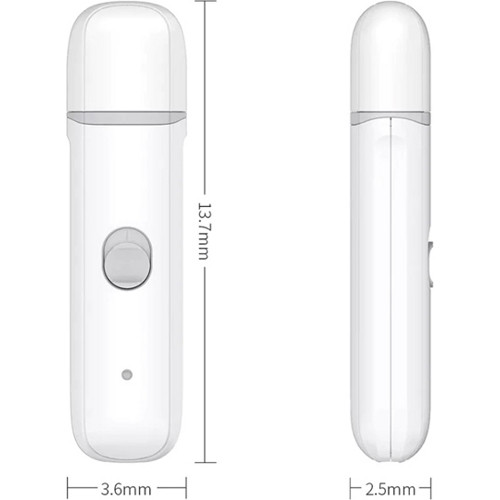 Гриндер для подпиливания когтей Pawbby Pet Electric Mill a Methyl Controller (Белый) - фото 5 - id-p185117852