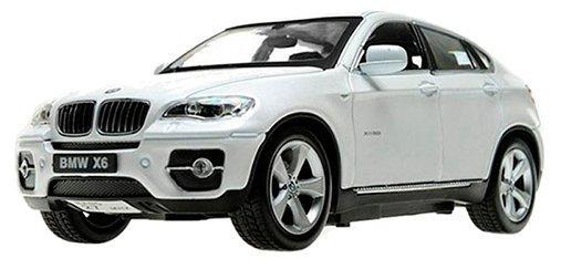 Радиоуправляемая металлическая машинка БМВ BMW X6 масштаб 1:24 - 25019A, откр. двери белая на пульте - фото 3 - id-p185135949