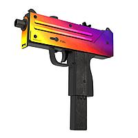 Деревянный Пистолет-пулемет VozWooden Active Mac-10 Градиент (резинкострел)