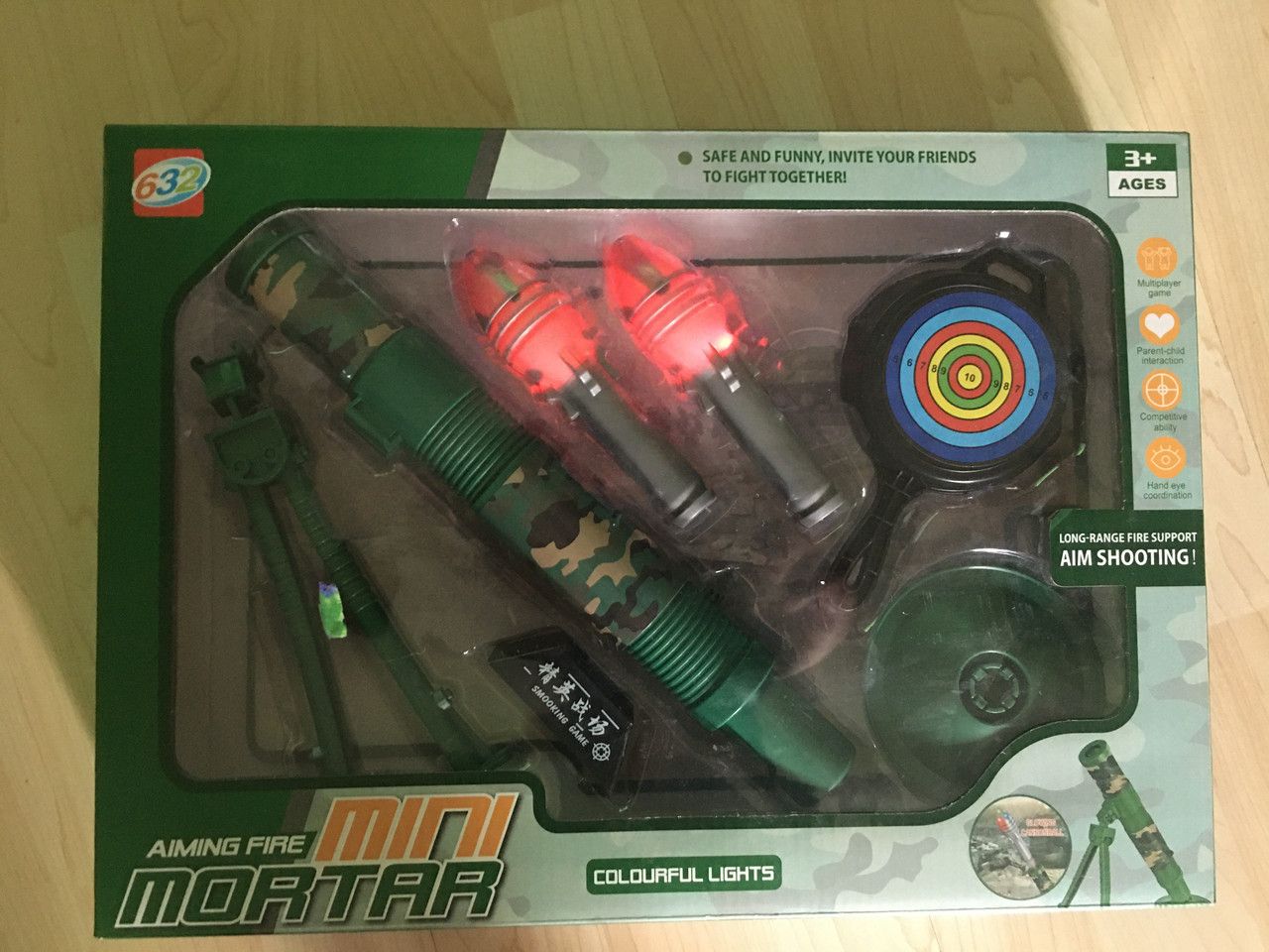 Миномёт игрушечный с мишенью со светящимися ракетами - фото 5 - id-p185167439