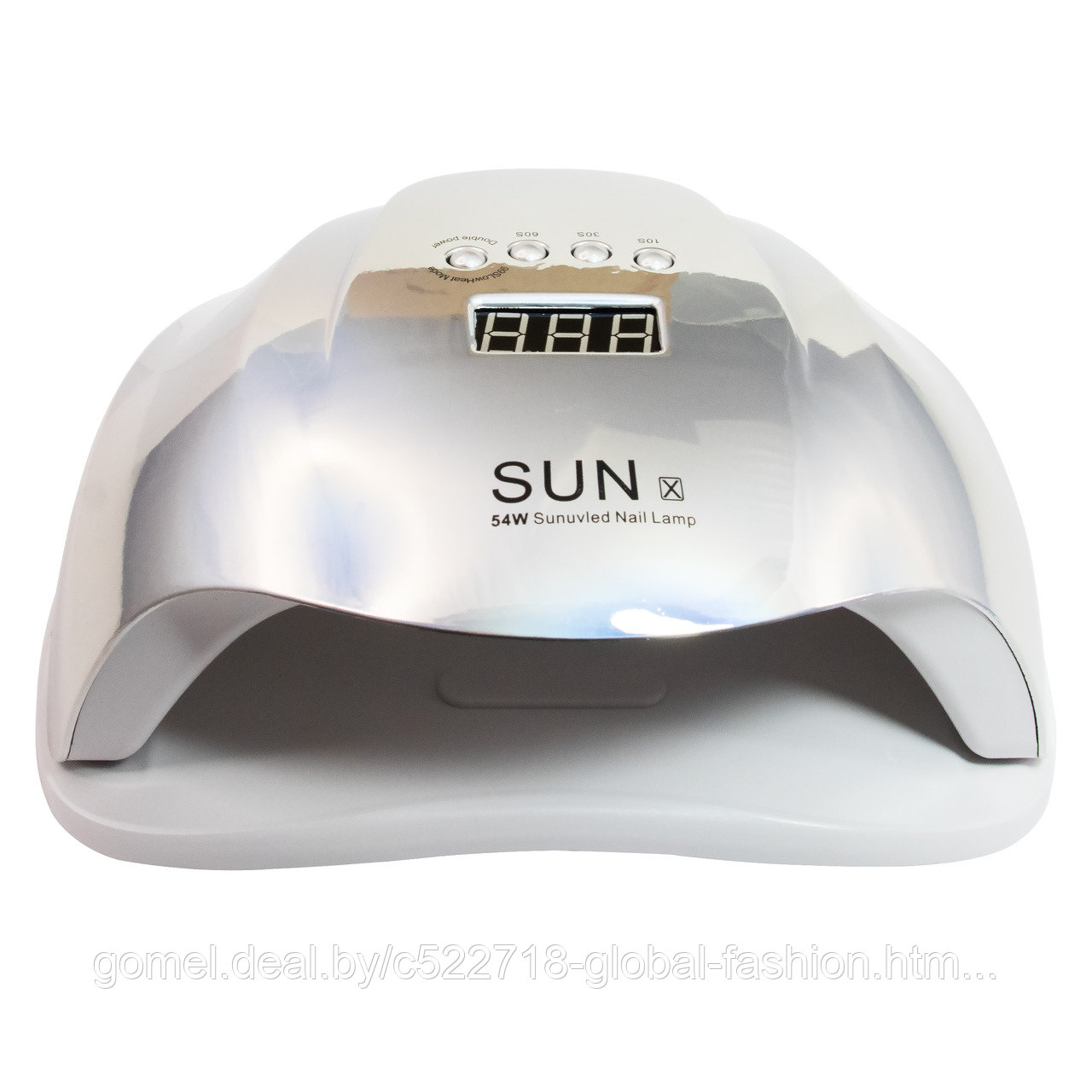 Лампа для сушки ногтей led/uv 54W Rainbow Sun X silver - фото 1 - id-p151092260