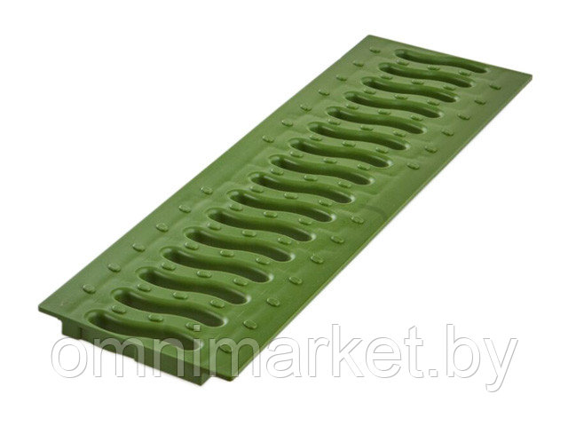Решетка STANDART 100 пластиковая Волна (зеленый папоротник), Ecoteck, РБ - фото 1 - id-p185128703