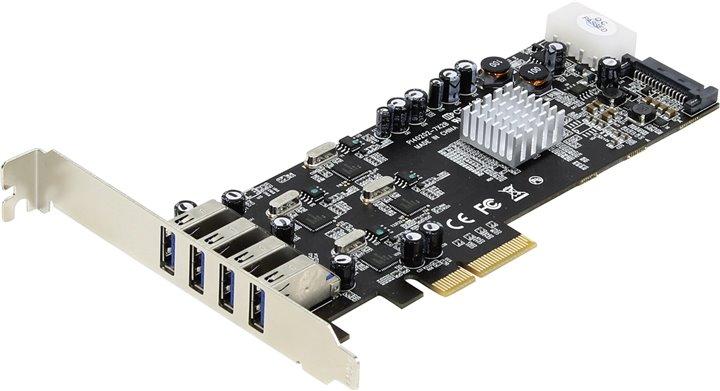 STLab U-1010 (RTL) PCI-Ex4, USB3.0, 4 port-ext