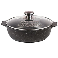 Кастрюля-жаровня сковорода Мечта 28cm 4L 34802 алюминиевая с крышкой антипригарным покрытием для духовки