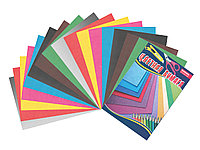 Набор цветной бумаги А4 8 цветов 16 листов цветная обложка