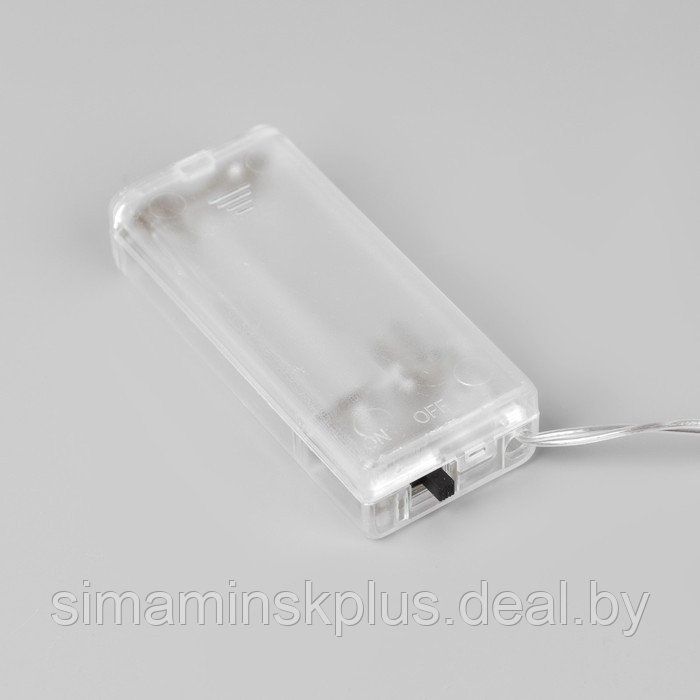 Гирлянда «Нить» 2 м с насадками «Сова», IP20, прозрачная нить, 10 LED, свечение тёплое белое, AAх2 - фото 5 - id-p185170951