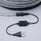Световой шнур Luazon Lighting 13 мм, IP65, 100 м, 36 LED/м, 220 В, 2W, мерцание, свечение зелёное, фото 3