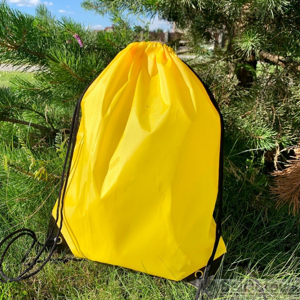 Рюкзак - мешок Tip для спортивной и сменной обуви / Компактный, сверхлегкий, усиленный Желтый - фото 5 - id-p185172100