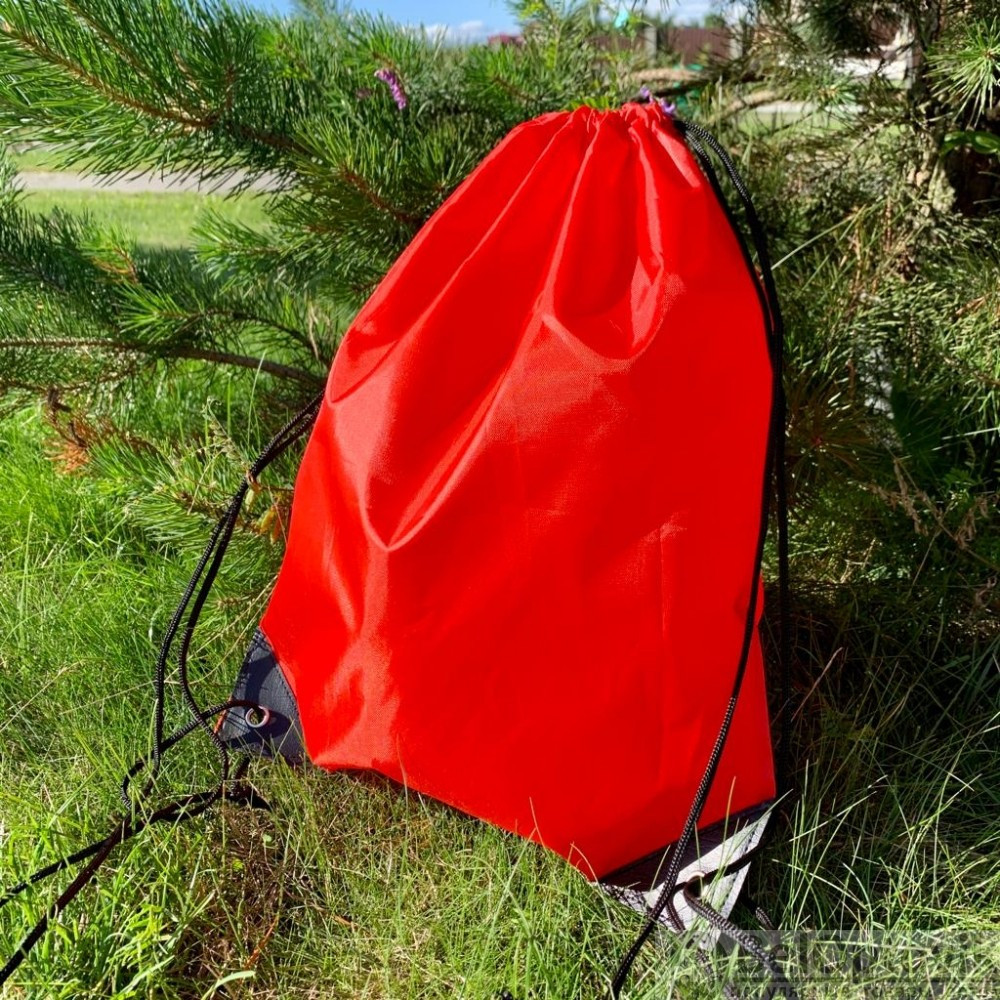 Рюкзак - мешок Tip для спортивной и сменной обуви / Компактный, сверхлегкий, усиленный Красный - фото 8 - id-p185172102