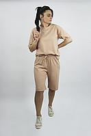 Женский летний трикотажный розовый спортивный костюм Полесье С0167-21 1С1276-Д43 158,164 пудра 42р.