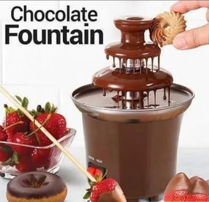 Шоколадный фонтан фондю Chocolate Fondue Fountain Mini - фото 1 - id-p185174182